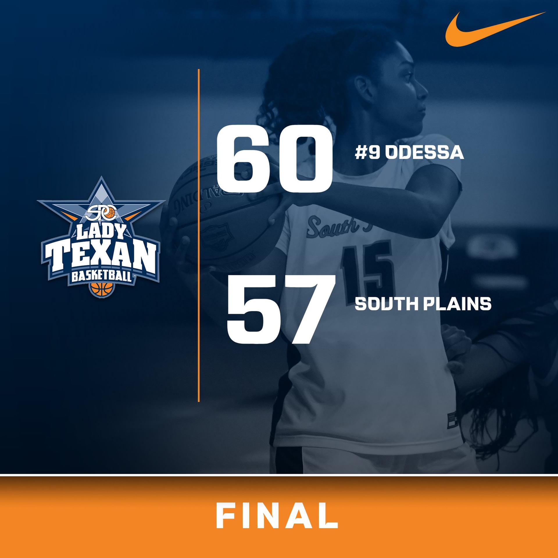 #9 Odessa holds off Lady Texans 60-57 Monday