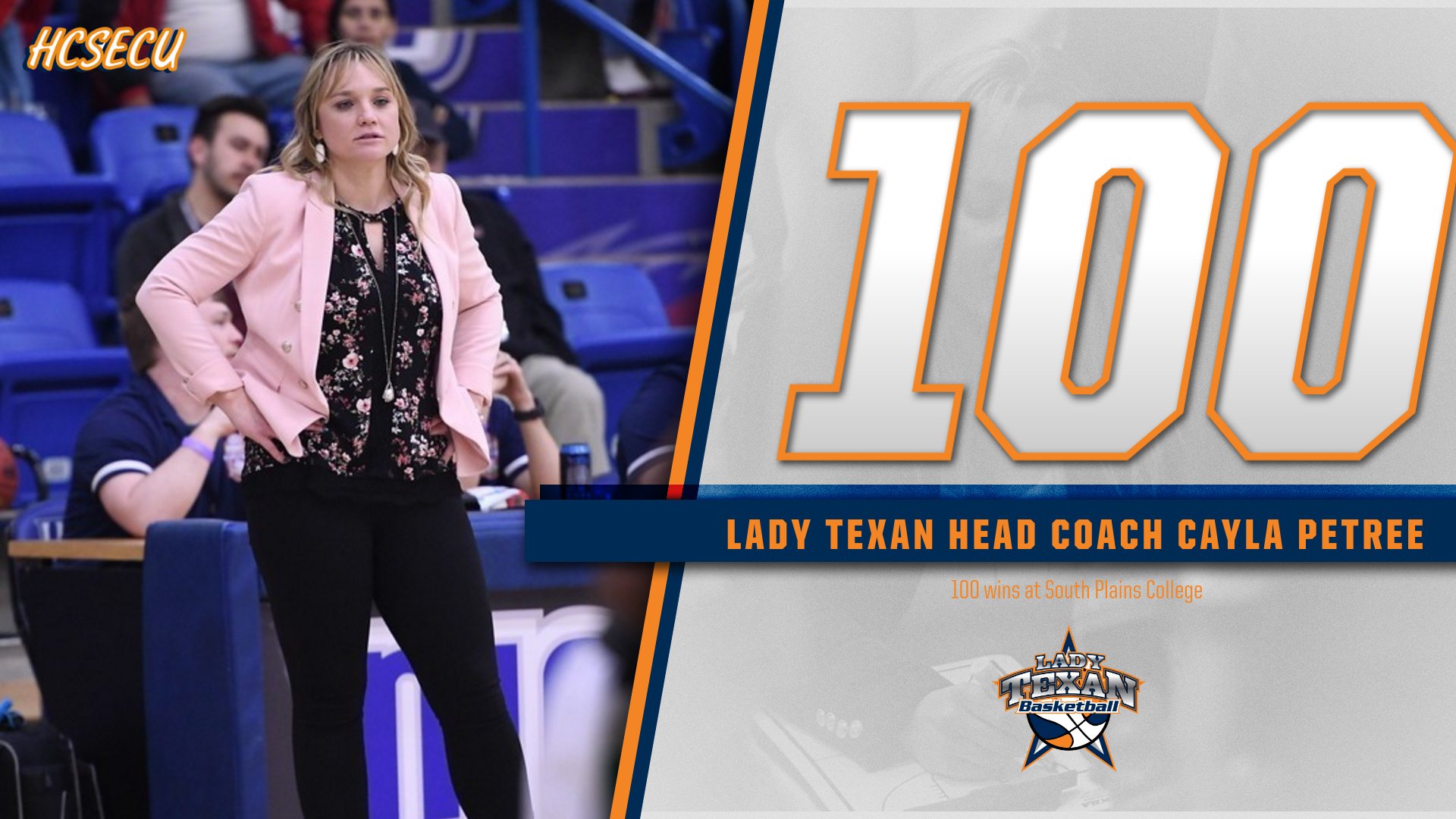 Petree gets win number 100 as No. 2 Lady Texans trounce No. 13 Salt Lake 77-35