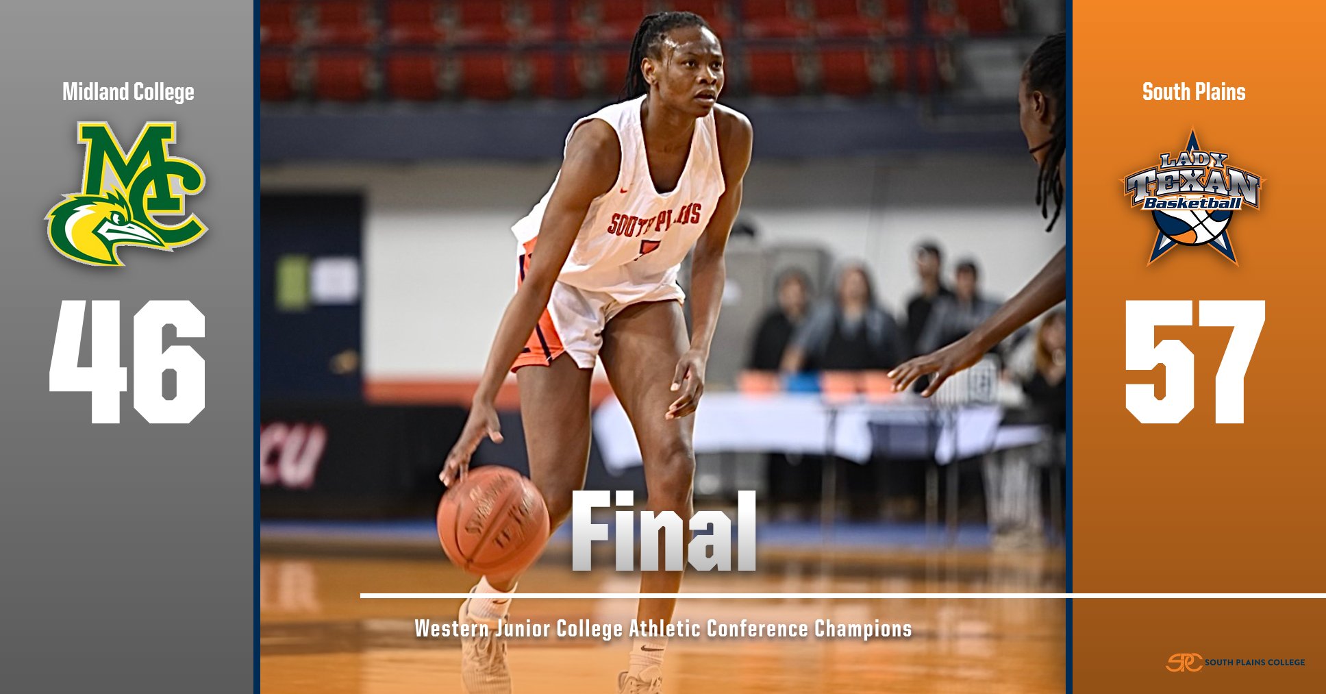 Lady Texans topple Midland 57-46 to secure Western Junior College Athletic Conference title