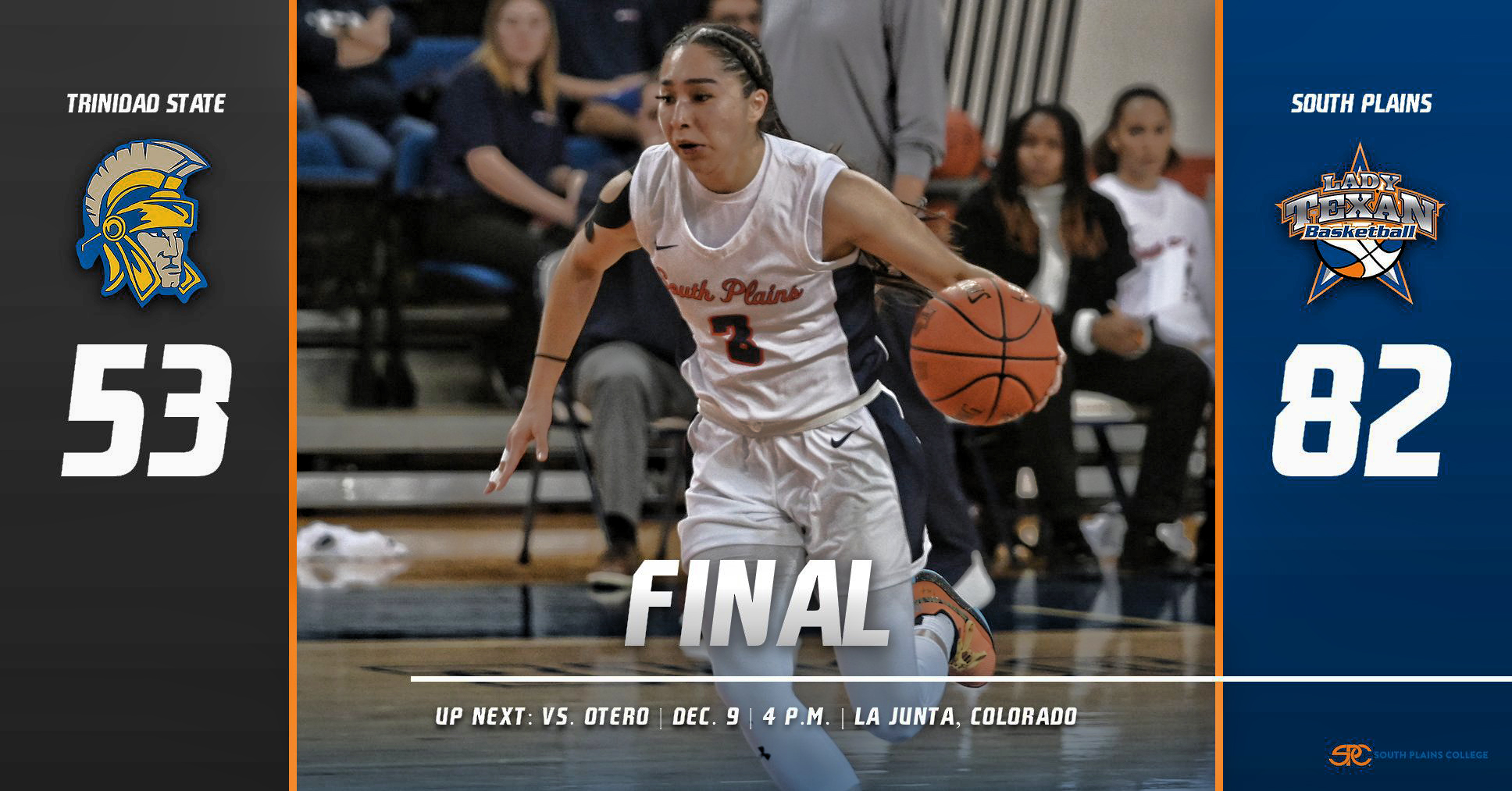 Balanced offensive attack leads Lady Texans past Trinidad State 82-53 Friday in Colorado