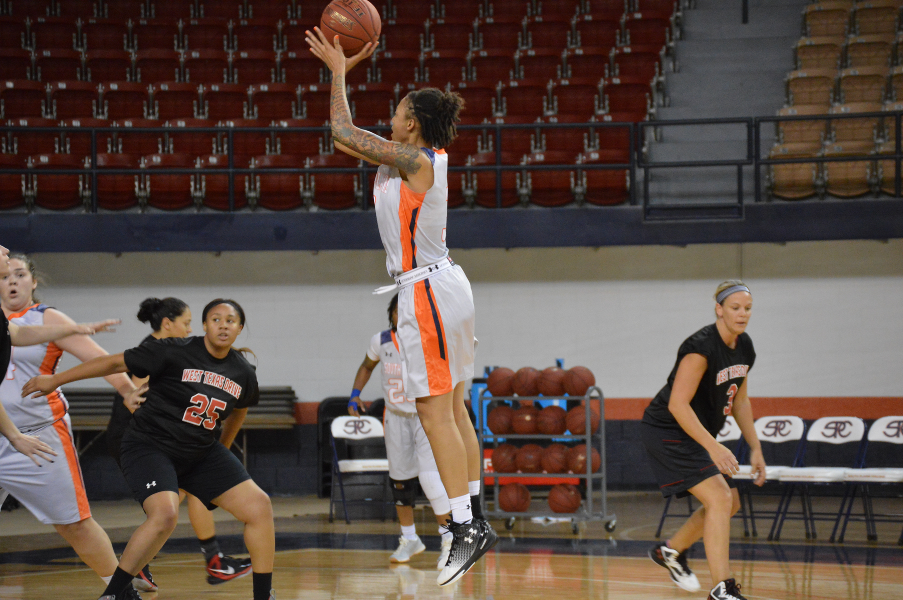 Lady Texans fall to West Texas Drive Wednesday night