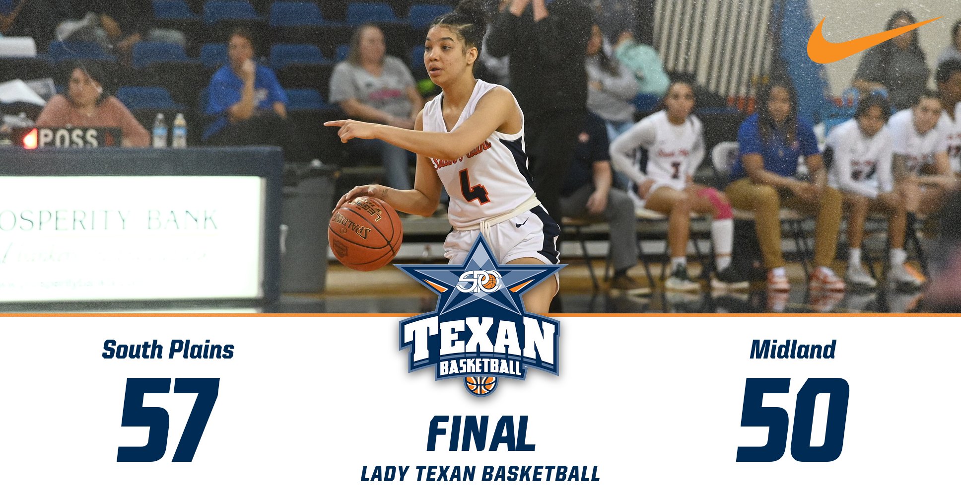 Lady Texans top Midland 57-50, clinch No. 3 seed to Region V Tournament