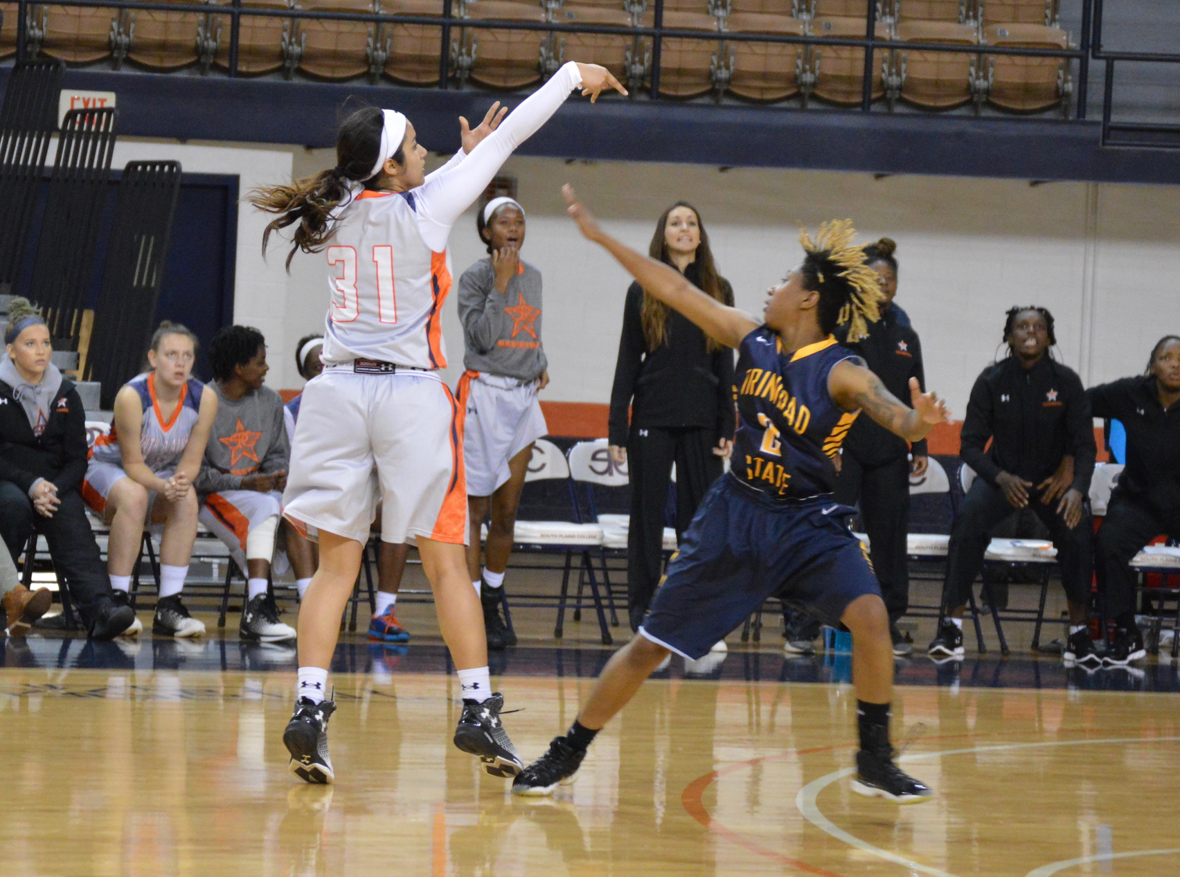 Lady Texans rout Trinidad State behind Lloyds double-double